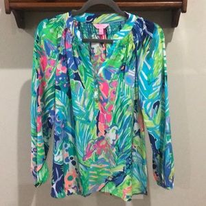 Lilly Pulitzer long sleeve blouse! Like new